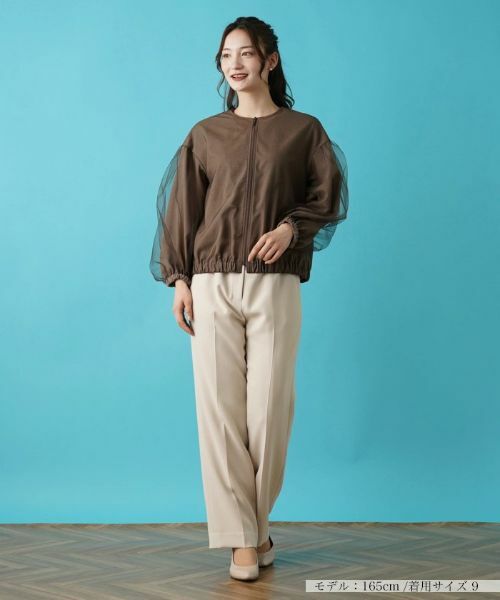 Leilian / レリアン その他アウター | 【店舗人気】洗えるジップアップブルゾン | 詳細13