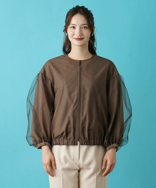 Leilian / レリアン その他アウター | 【店舗人気】洗えるジップアップブルゾン | 詳細16