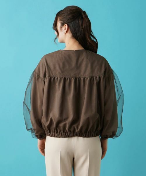 Leilian / レリアン その他アウター | 【店舗人気】洗えるジップアップブルゾン | 詳細18