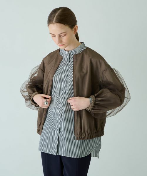 Leilian / レリアン その他アウター | 【店舗人気】洗えるジップアップブルゾン | 詳細6