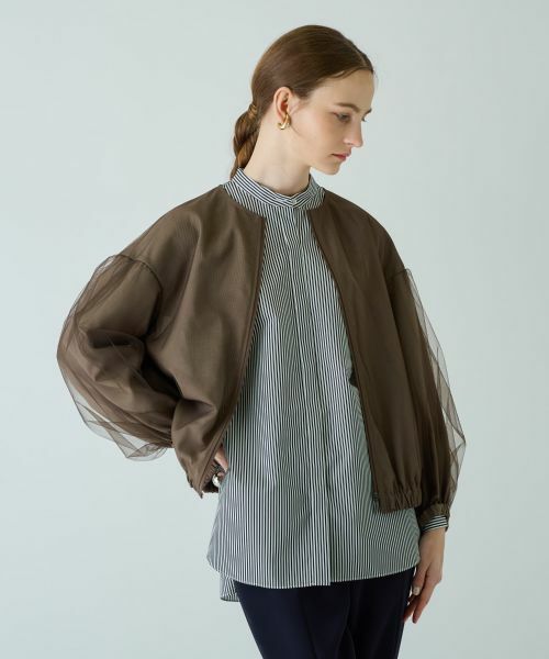 Leilian / レリアン その他アウター | 【店舗人気】洗えるジップアップブルゾン | 詳細8