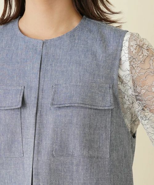 Leilian / レリアン テーラードジャケット | ベスト【ROCHAS Premiere】 | 詳細9