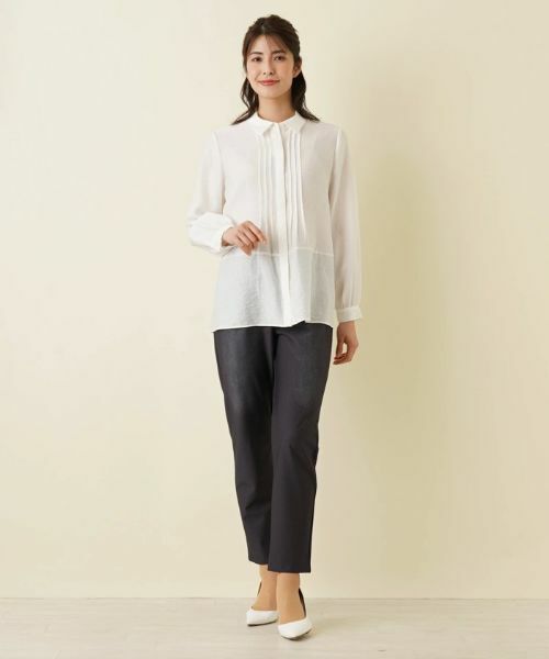 Leilian / レリアン シャツ・ブラウス | フロントタックブラウス【ROCHAS Premiere】 | 詳細1