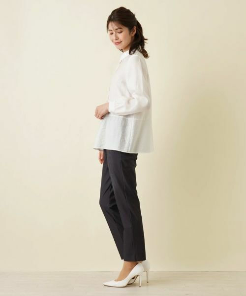 Leilian / レリアン シャツ・ブラウス | フロントタックブラウス【ROCHAS Premiere】 | 詳細2