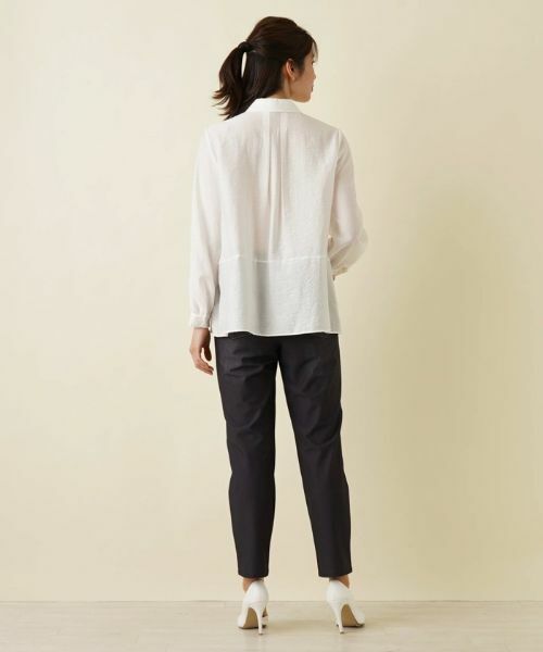 Leilian / レリアン シャツ・ブラウス | フロントタックブラウス【ROCHAS Premiere】 | 詳細3