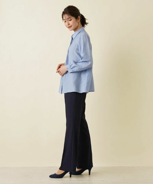 Leilian / レリアン シャツ・ブラウス | フロントタックブラウス【ROCHAS Premiere】 | 詳細5