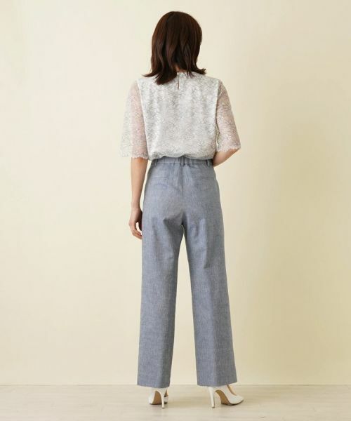 Leilian / レリアン その他パンツ | セミワイドパンツ【ROCHAS Premiere】 | 詳細3