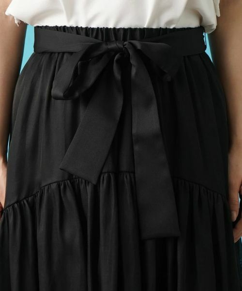 Leilian / レリアン ミニ・ひざ丈スカート | ティアード切り替えフレアスカート | 詳細18