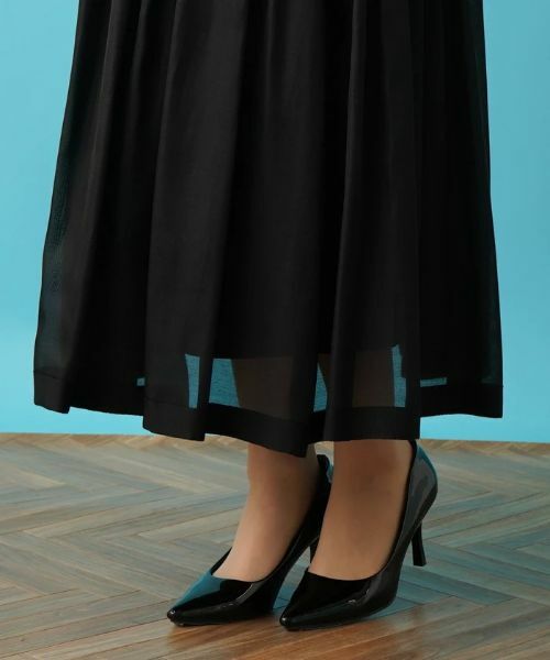 Leilian / レリアン ミニ・ひざ丈スカート | ティアード切り替えフレアスカート | 詳細20