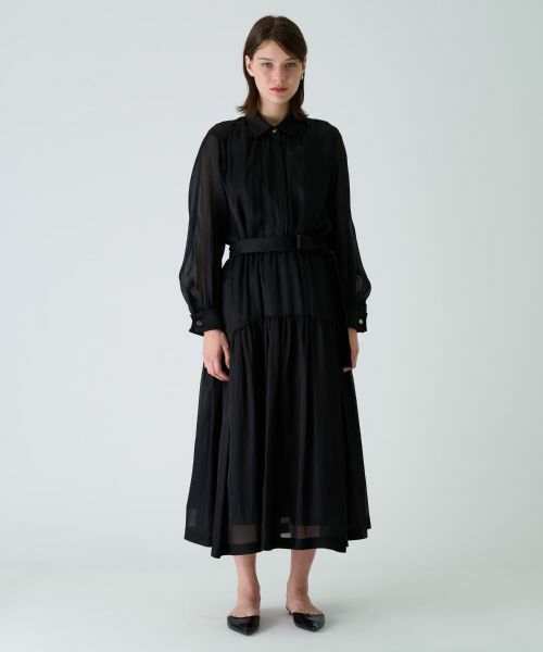 Leilian / レリアン ミニ・ひざ丈スカート | ティアード切り替えフレアスカート | 詳細6