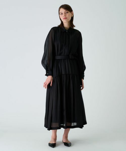 Leilian / レリアン ミニ・ひざ丈スカート | ティアード切り替えフレアスカート | 詳細7