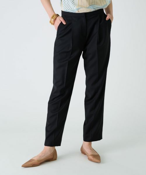 Leilian/レリアン タックテーパードパンツ ブラック 11(L) Leilian/レリアン タックテーパードパンツ ブラック 11(L)