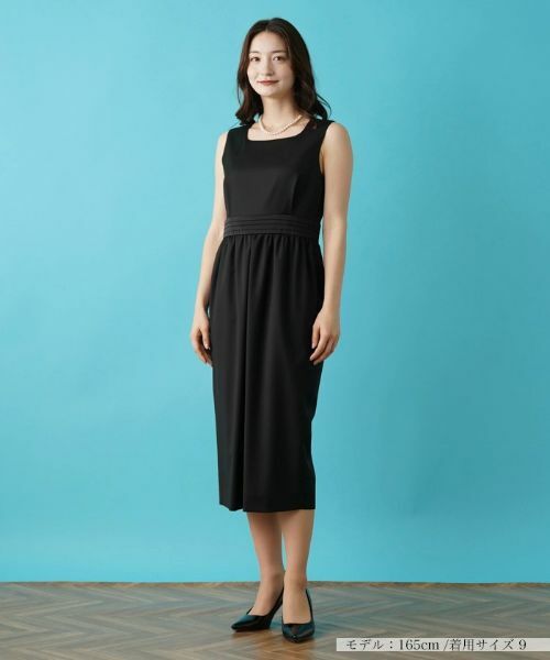 Leilian / レリアン ドレス | 【セレモニー】ストレッチノースリーブワンピース | 詳細10