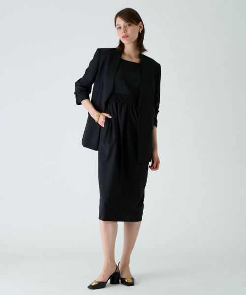Leilian / レリアン ドレス | 【セレモニー】ストレッチノースリーブワンピース | 詳細8
