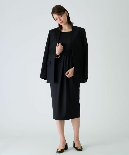 Leilian / レリアン ドレス | 【セレモニー】ストレッチノースリーブワンピース | 詳細9