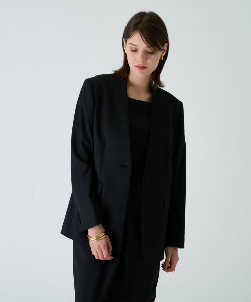 Leilian / レリアン テーラードジャケット | ノーカラージャケット | 詳細1