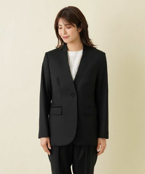 Leilian / レリアン テーラードジャケット | ノーカラージャケット | 詳細13
