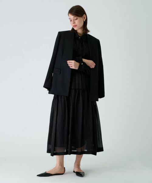 Leilian / レリアン テーラードジャケット | ノーカラージャケット | 詳細4