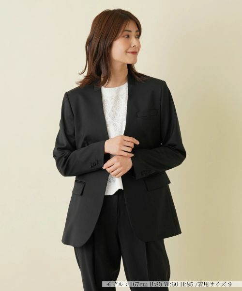 Leilian / レリアン テーラードジャケット | ノーカラージャケット | 詳細9