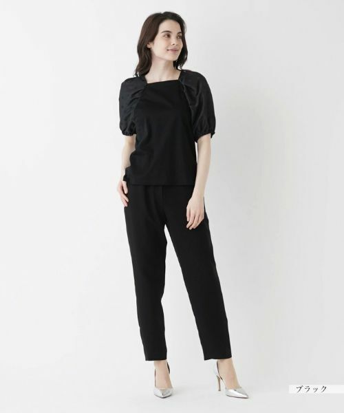 Leilian / レリアン カットソー | ドット柄カットソー | 詳細1