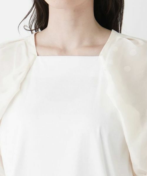 Leilian / レリアン カットソー | ドット柄カットソー | 詳細11
