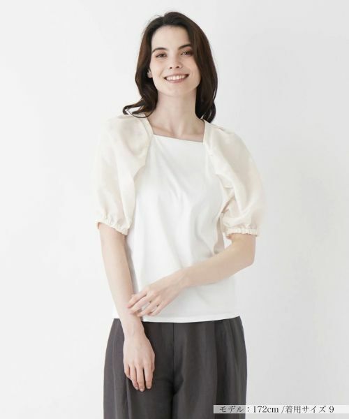 Leilian / レリアン カットソー | ドット柄カットソー | 詳細4