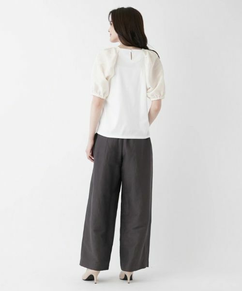 Leilian / レリアン カットソー | ドット柄カットソー | 詳細7