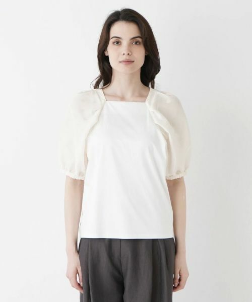 Leilian / レリアン カットソー | ドット柄カットソー | 詳細8