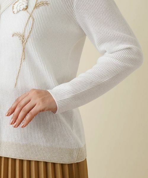 Leilian / レリアン カーディガン・ボレロ | Vネックカーディガン | 詳細12