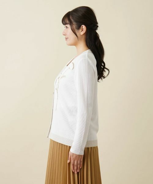 Leilian / レリアン カーディガン・ボレロ | Vネックカーディガン | 詳細5