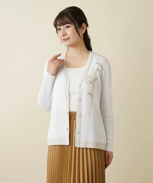 Leilian / レリアン カーディガン・ボレロ | Vネックカーディガン | 詳細7