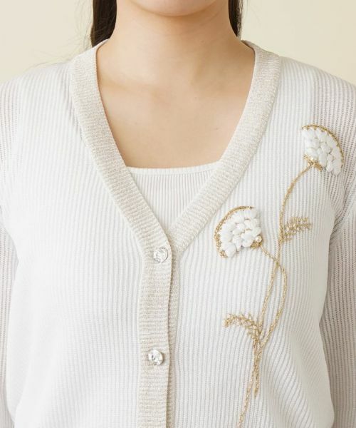 Leilian / レリアン カーディガン・ボレロ | Vネックカーディガン | 詳細8