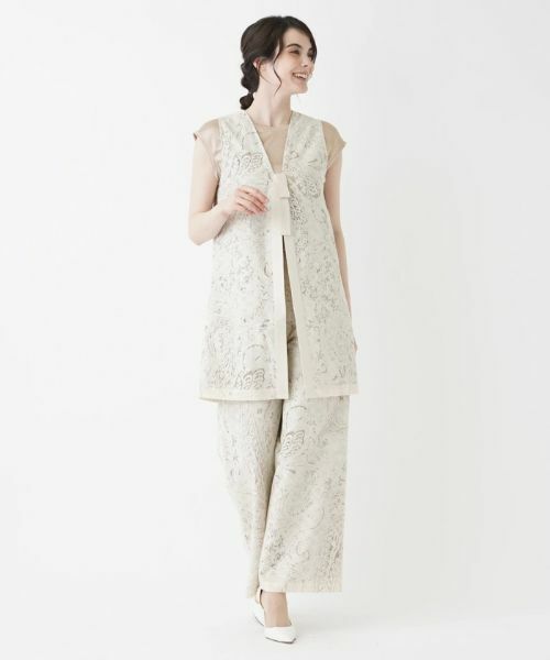 Leilian / レリアン テーラードジャケット | 2WAYバックリボンベスト | 詳細12