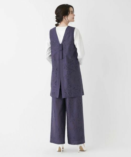 Leilian / レリアン テーラードジャケット | 2WAYバックリボンベスト | 詳細24