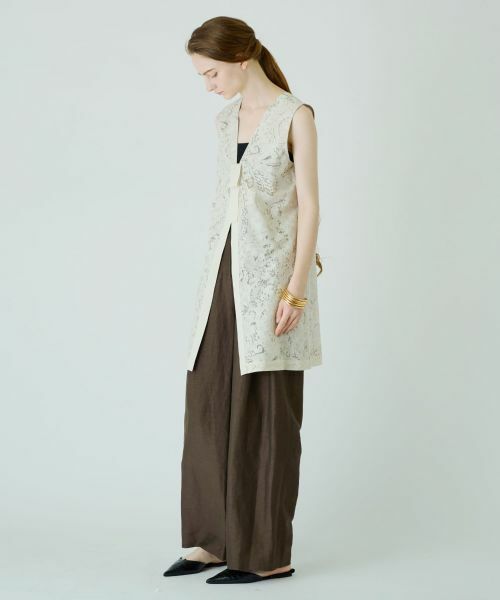 Leilian / レリアン テーラードジャケット | 2WAYバックリボンベスト | 詳細4