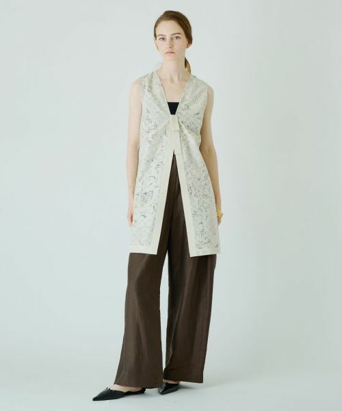 Leilian / レリアン テーラードジャケット | 2WAYバックリボンベスト | 詳細5