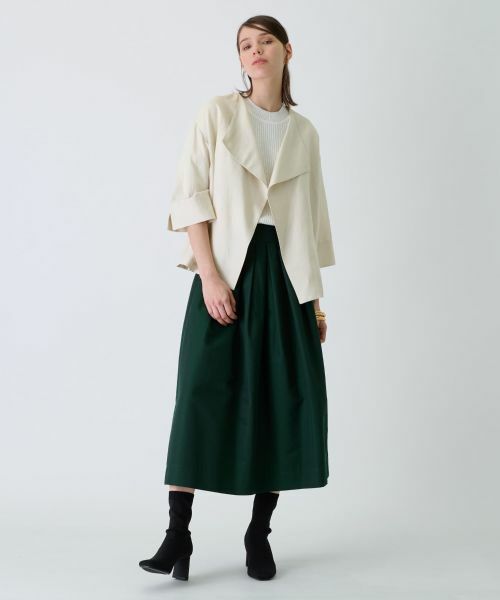 Leilian / レリアン ミニ・ひざ丈スカート | タックスカート | 詳細10