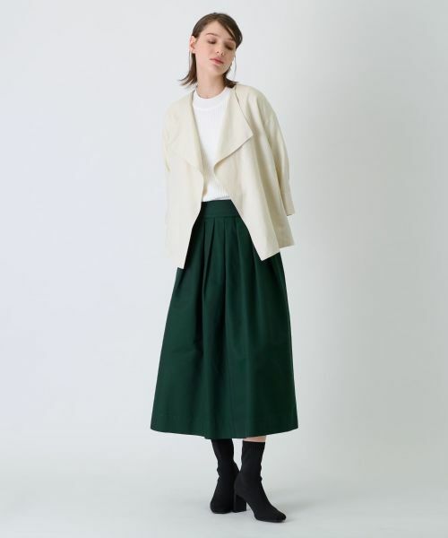 Leilian / レリアン ミニ・ひざ丈スカート | タックスカート | 詳細11
