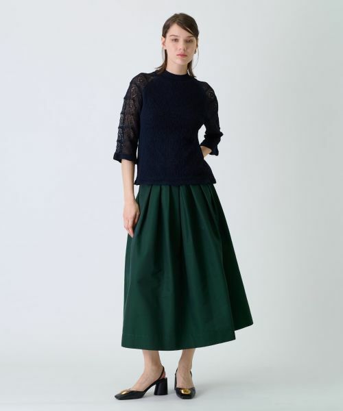 Leilian / レリアン ミニ・ひざ丈スカート | タックスカート | 詳細3