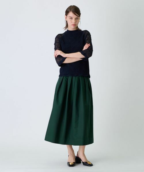 Leilian / レリアン ミニ・ひざ丈スカート | タックスカート | 詳細4