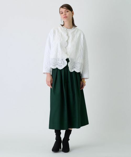 Leilian / レリアン ミニ・ひざ丈スカート | タックスカート | 詳細7