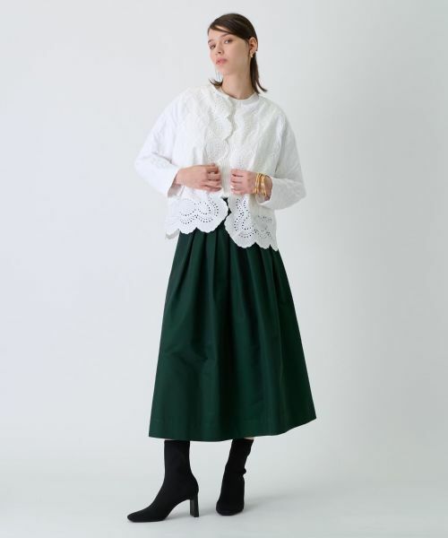 Leilian / レリアン ミニ・ひざ丈スカート | タックスカート | 詳細8