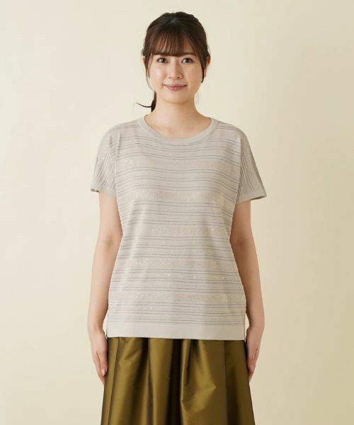 Leilian / レリアン ニット・セーター | ボーダー柄ニット【LE TRICOT PERUGIA】 | 詳細4