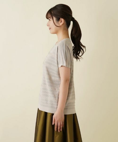 Leilian / レリアン ニット・セーター | ボーダー柄ニット【LE TRICOT PERUGIA】 | 詳細5