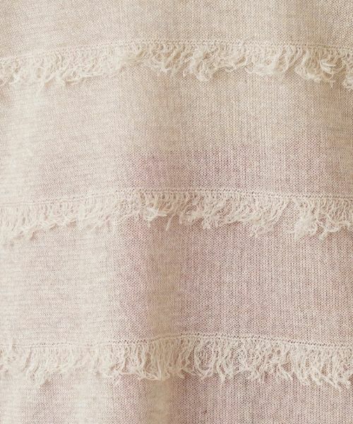 Leilian / レリアン ニット・セーター | 七分袖フリンジニット【LE TRICOT PERUGIA】 | 詳細14