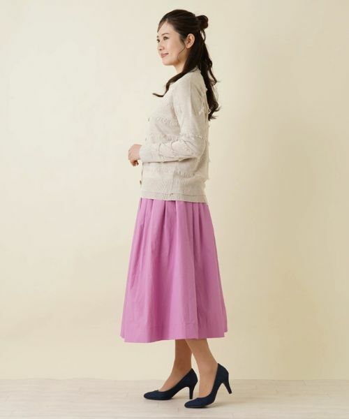 Leilian / レリアン カーディガン・ボレロ | ボーダー状フリンジニットカーディガン【LE TRICOT PERUGIA】 | 詳細5