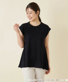 Leilian / レリアン ニット・セーター | フレンチスリーブニットプルオーバー【LE TRICOT PERUGIA】