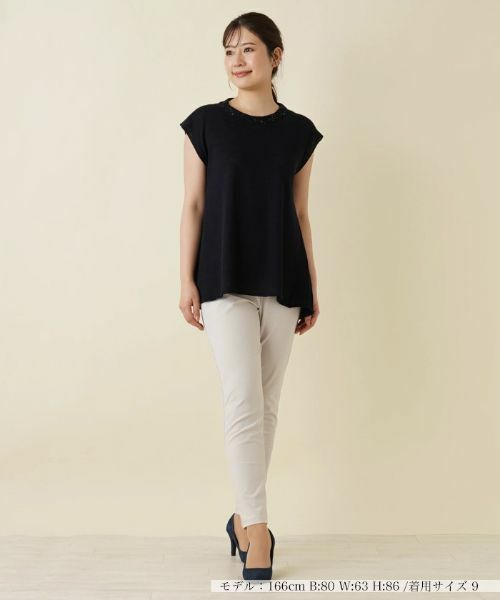 Leilian / レリアン ニット・セーター | フレンチスリーブニットプルオーバー【LE TRICOT PERUGIA】 | 詳細1