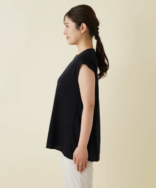 Leilian / レリアン ニット・セーター | フレンチスリーブニットプルオーバー【LE TRICOT PERUGIA】 | 詳細5