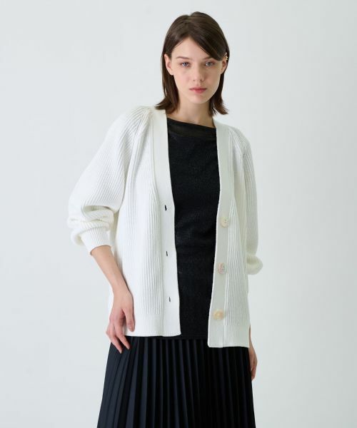 Leilian / レリアン カーディガン・ボレロ | Vネックニットカーディガン | 詳細1